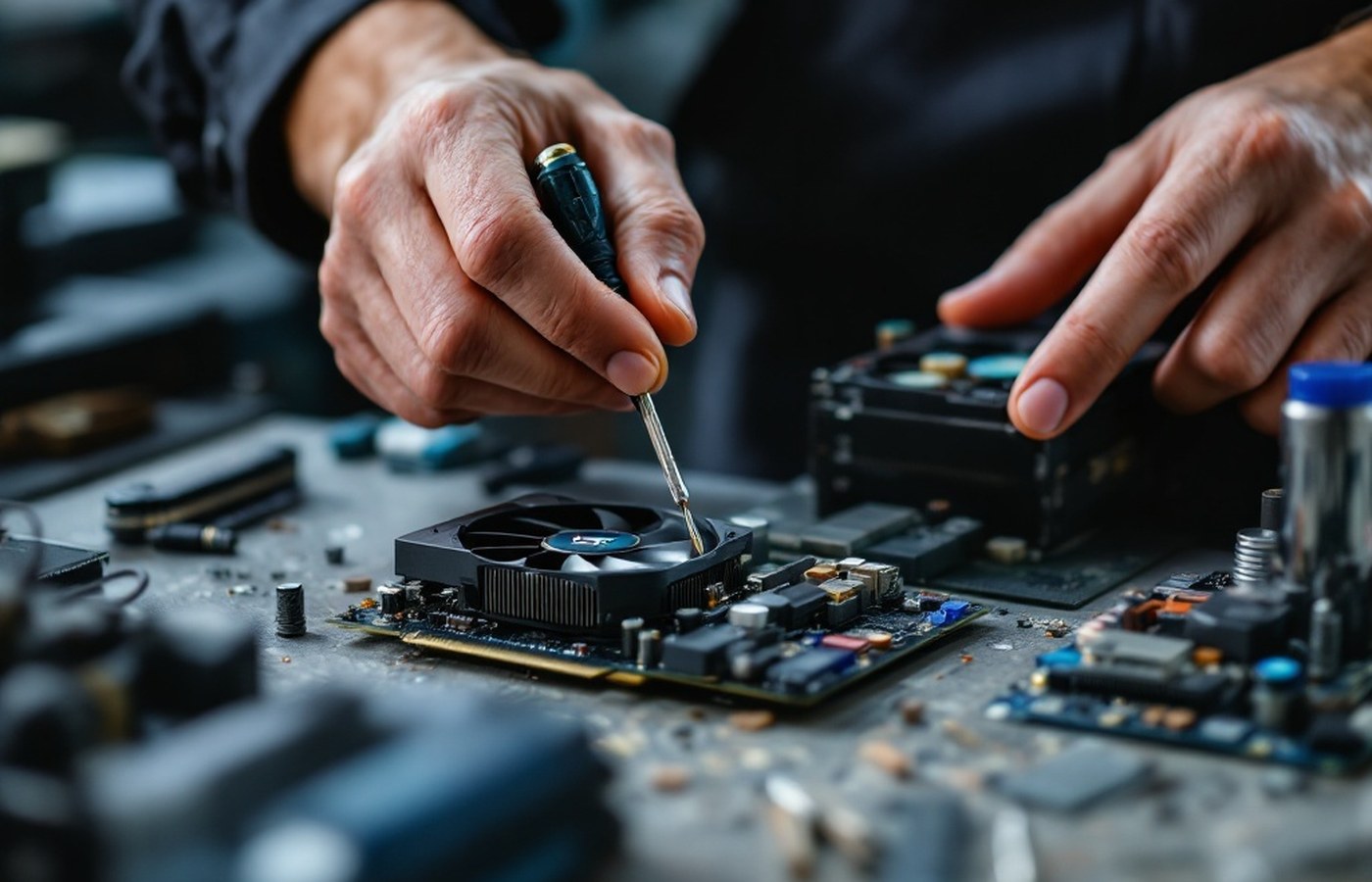 Fine-tuning work on a graphics card