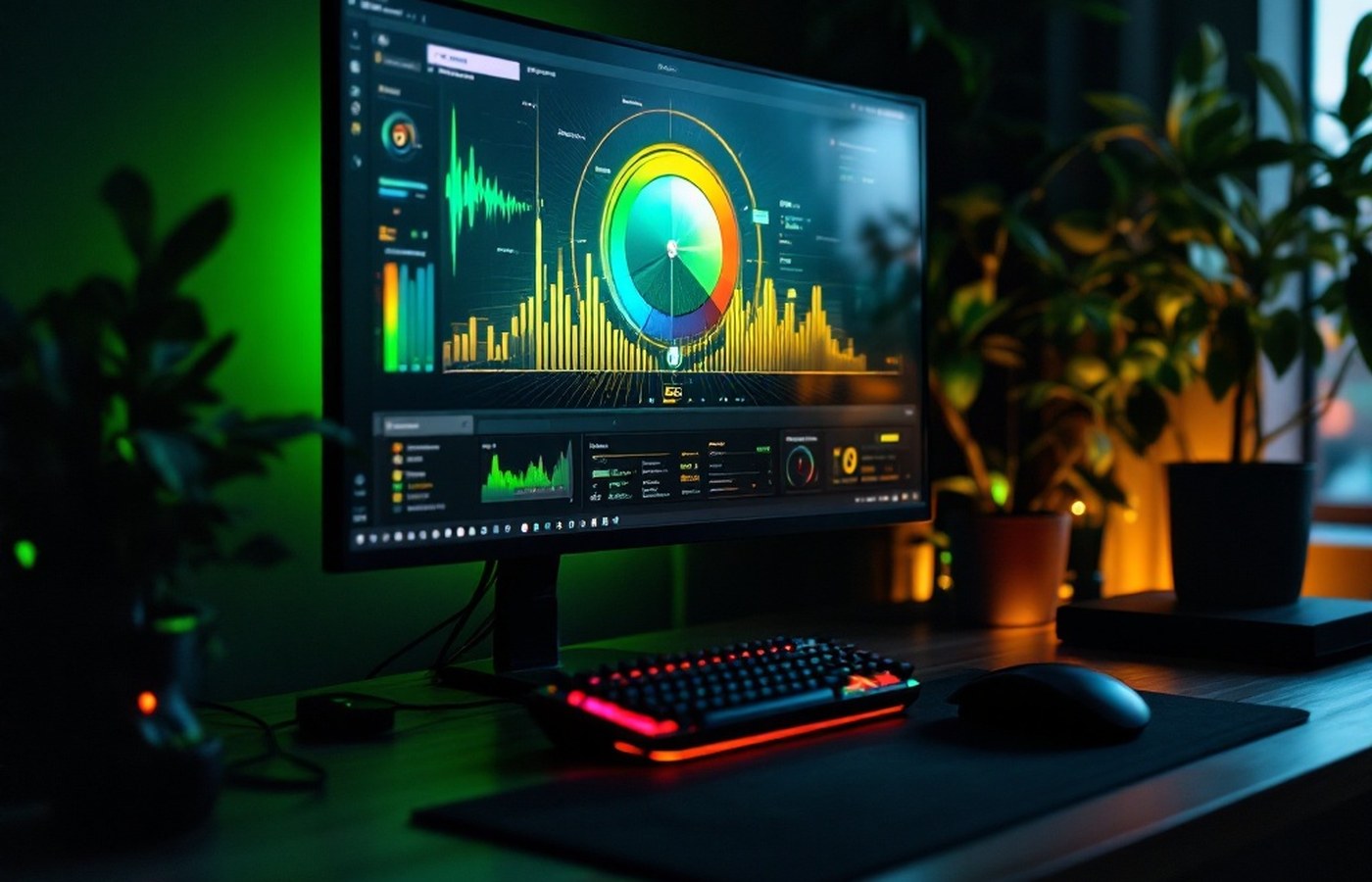 Afterburner running on a gaming PC