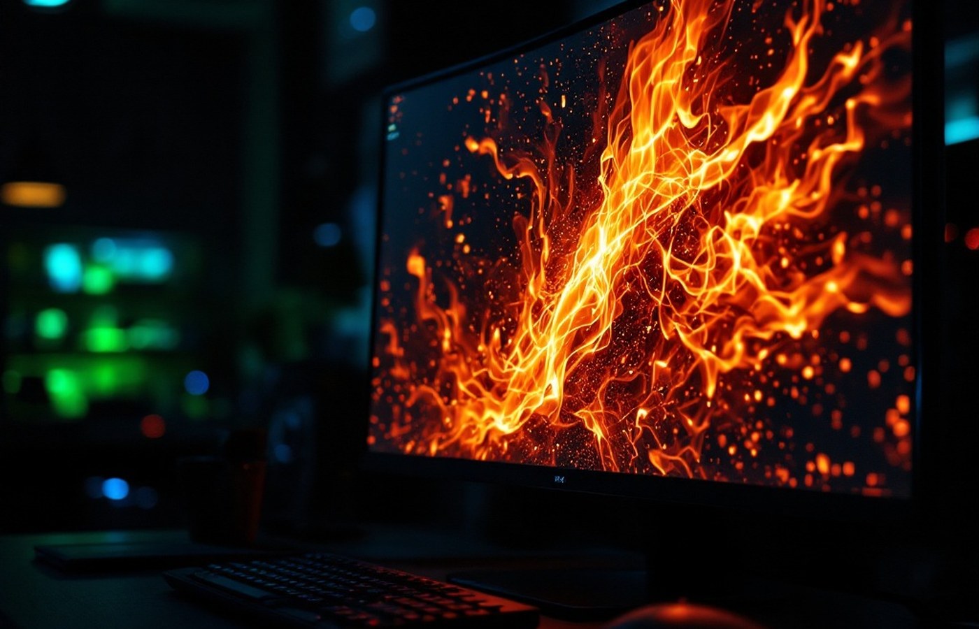 A benchmark stress test in progress