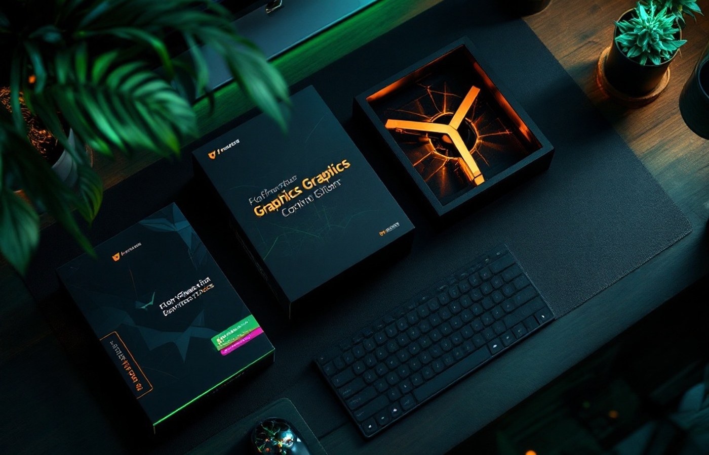 Alternative overclocking tools arranged on a desk