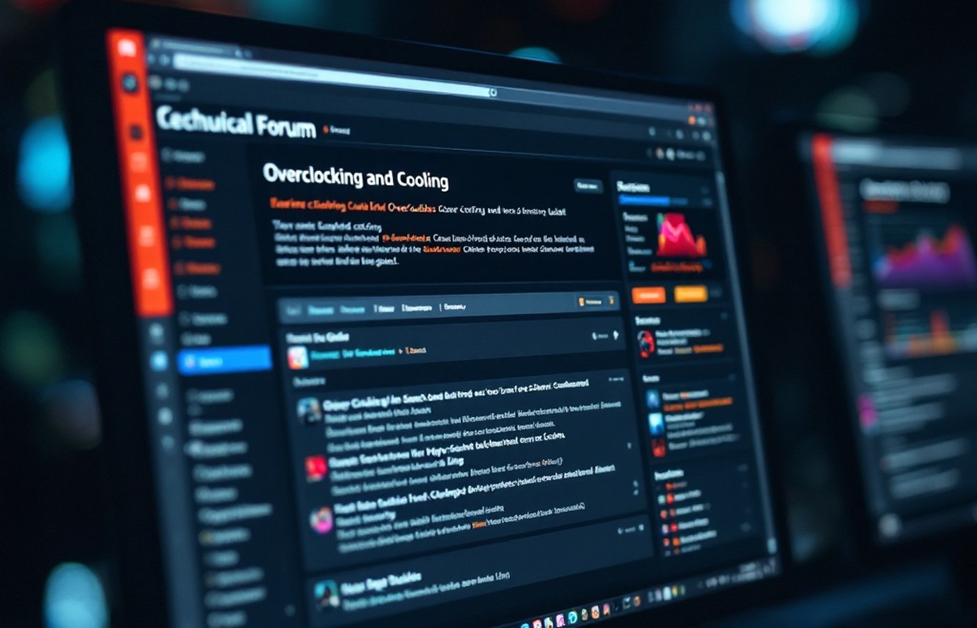 A dedicated overclocking and cooling forum section