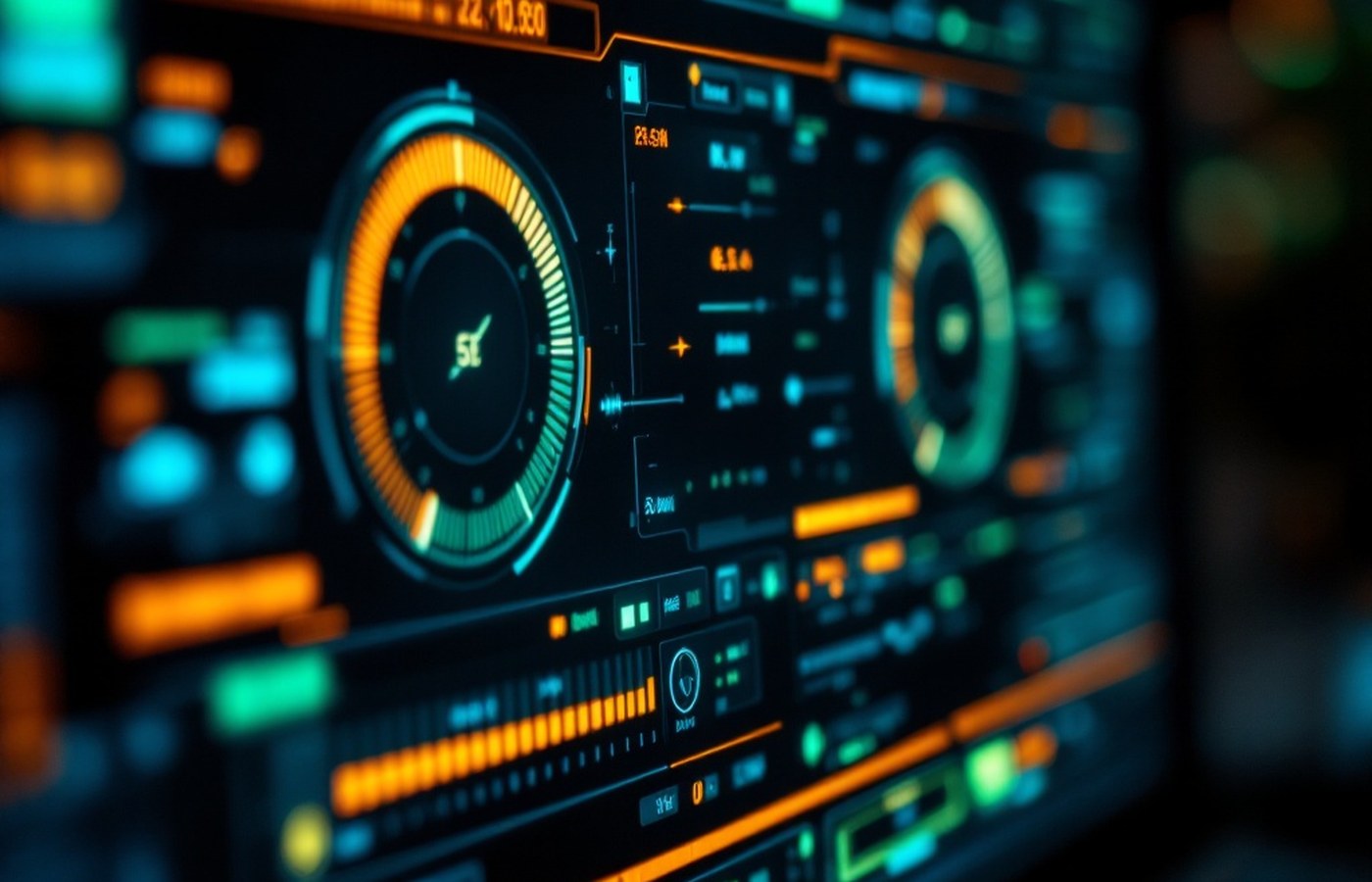 Afterburner's gauge-and-slider interface